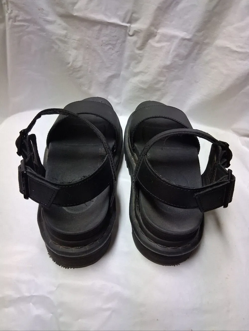 Dr. Martens Voss Women's Black Platform Strap Sandals Size 7 Preowned